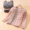 thumbnail image 2 of Chaqueta de algodón con forro interior para niños, ropa para niños y niñas, uniforme escolar con aislamiento cálido, abrigo esencial de algodón con capas para bebé, 2 of 5