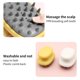 thumbnail image 5 of Peine De Limpieza Multifuncional Adorable Con Dientes De Silicona Desmontables Masajeador De Cuero Cabelludo Champú Cepillo Depurador De Cabello Para Mujer De Viaje En Casa Kearding CE003146-01, 5 of 6
