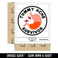 thumbnail image 2 of Tummy Ache Survivor Merit Badge Car Window Bumper Water Bottle Phone Tablet Laptop Waterproof Vinyl Decal Sticker Set 5-Pack - Gloss Finish - 3.0", 2 of 7