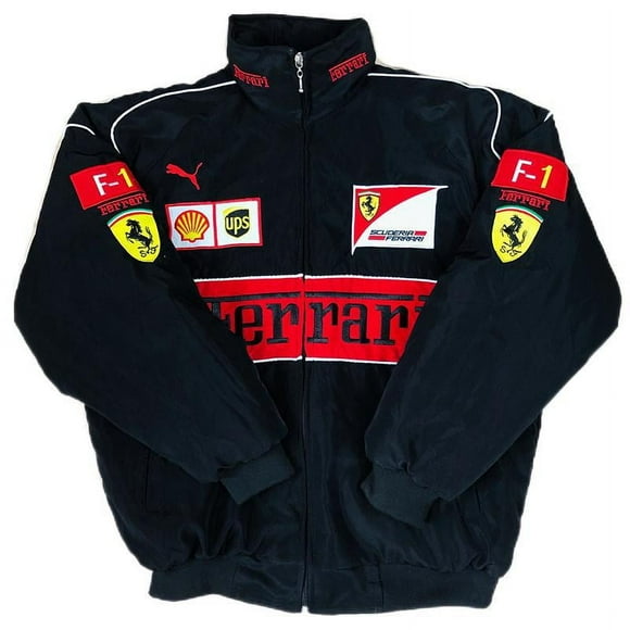 F1 Racing Suit Tide F1 Personality Style, A159 Full Embroidery Racing Suit Cotton-padded Jacket
