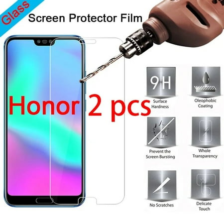 2 pcs! Honor Glass Tempered Glass for Huawei Honor 10 9 Lite Note 10 8 Smartphone Screen Protecor for Honor 20 10i 20i View 10 Honor View 10 2 pieces