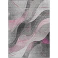 thumbnail image 2 of Addison Rugs Chantille Indoor/Outdoor Transitional Swirls Pink Washable Rectangle Rug, 9' x 12', 2 of 6