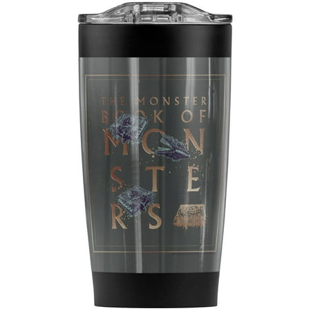 

Harry Potter The Monster Book Of Monsters Stainless Steel Tumbler 20 oz Coffee Travel Mug/Cup Vacuum Insulated & Double Wall with Leakproof Sliding Lid | Great for Hot Drinks and Cold Beverages