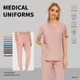 thumbnail image 2 of VIAOLI Scrubs for Women Set – Stretchy Scrubs top & Scrub Pants for Women Nurse Uniform, Multiple Colors, S–XXL, 2 of 6