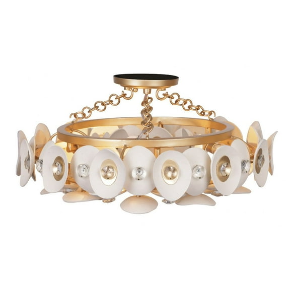 N1863-760-Minka Metropolitan-Niu - 3 Light Semi-Flush Mount-10.25 Inches Tall and 20 Inches Wide