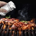 thumbnail image 2 of Flmtop 2Pcs Pepper Shakers Mirror Polishing Rust-proof Stainless Steel Seasoning Spice Dispenser Shaker for Home, 2 of 10