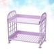 thumbnail image 3 of Estante de plástico de 2 capas para cocina, escritorio, sala de estar, baño, encimera, inodoro, organizador de almacenamiento (morado), 3 of 8