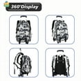 thumbnail image 7 of IvyH Rolling Backpack,Large Graffiti Cute Wheeled Backpacks Waterproof School Bag, 7 of 7