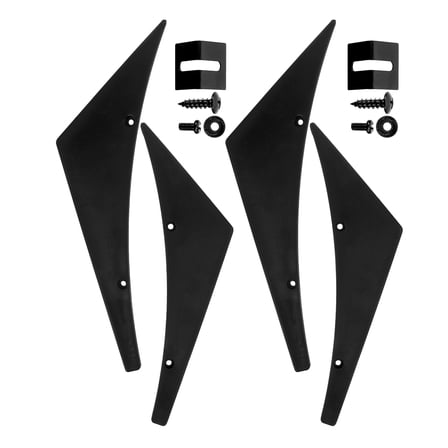 2 Pairs Car Mods Spoiler Wing Automotive Tail Strip Modification Wind Knife Body