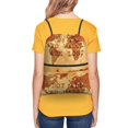 thumbnail image 5 of Wukai Not All Those Who Wander Are Lost2 Waterproof Drawstring Backpack with Zipper Pocket,Large Foldable Gym Bag for Women and Men, Perfect for Sports, Yoga, and Travel, 5 of 8