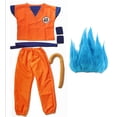 thumbnail image 3 of 2022 Halloween Navidad niño adulto Z ropa traje Goku Cosplay disfraces Top/pantalón/cinturón/cola/muñeca/peluca para disfraz de Purim, 3 of 5
