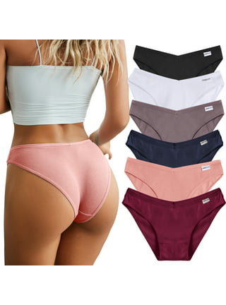 Women's Stretch Cotton Cheeky Lace Panties - 6-Pack – Noble Mount