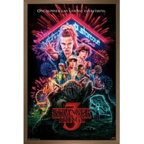 Netflix Stranger Things: Season 3 - One Sheet Wall Poster, 14.725" x 22.375", Framed