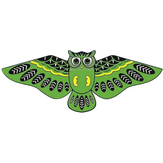 Kjfeif Beginner Friendly Owl Design Kite Set, Easy to Fly and Assemble for Beach or Park, Complete with String for Fun Family Outdoor Activities and Kids Ages 5+