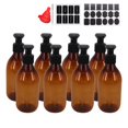 thumbnail image 1 of Botellas de loción con bomba de plástico zmybcpack, paquete de 8, 240 ml, color ámbar, 1 of 7
