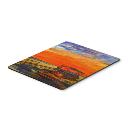Sunset Dock - Sunset from the Dock at the pier Mouse Pad, Hot Pad or Trivet