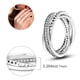thumbnail image 4 of Anillo apilable de lujo Chapado en plata para mujer, anillos de joyería fina con margaritas y flores infinitas reales para fiesta de compromiso y boda, 4 of 5