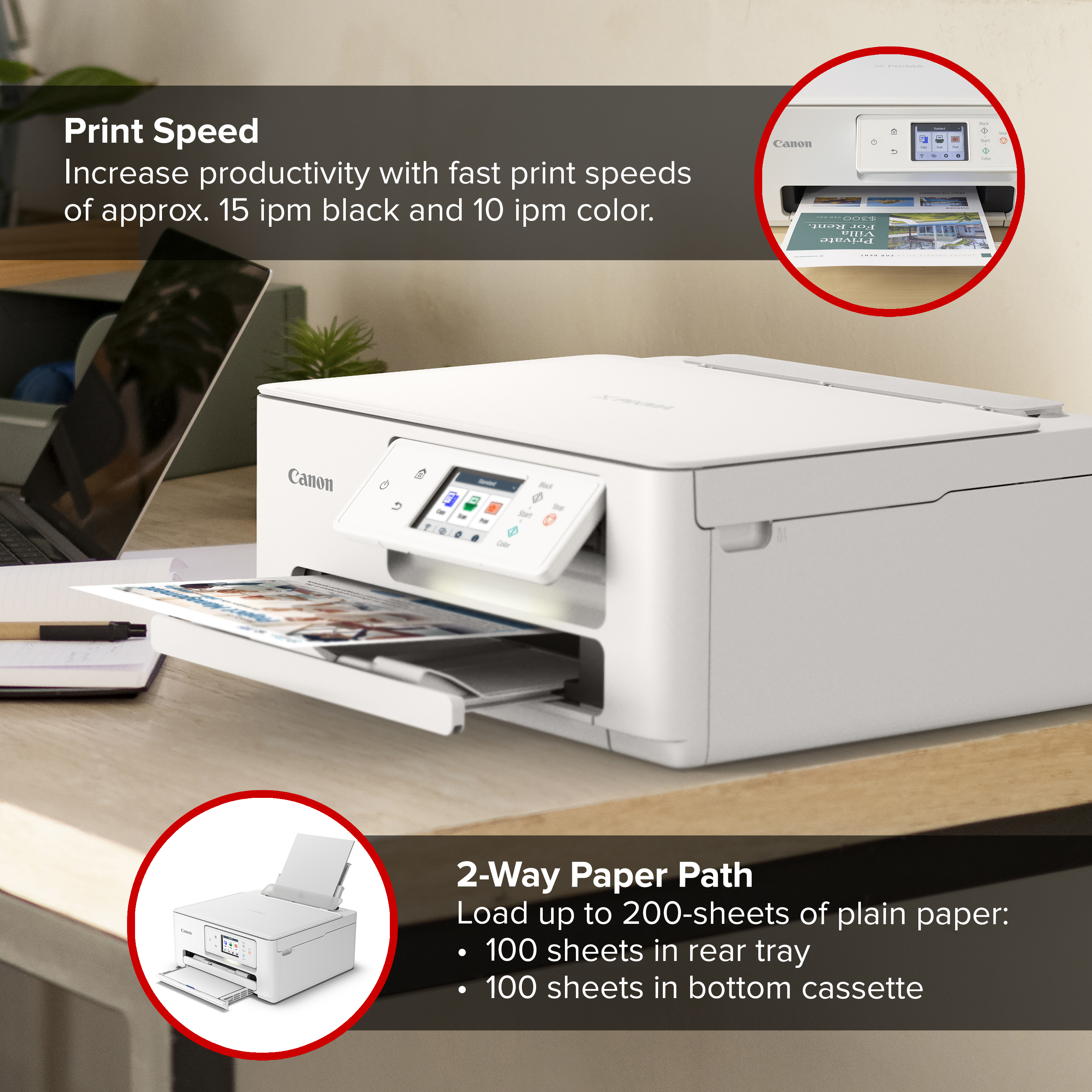 Canon PIXMA TS7720 Wireless All-in-One Inkjet Printer photo 5