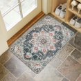 thumbnail image 4 of Bohemian Blue Ethnic Rug Door Mat Welcome Door Mat for Front Door, Home Entrance, Yard, Floor, Patio, Non Slip Spring Summer Welcome Mat Indoor Outdoor Doormat 30"*17", 4 of 6