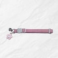 thumbnail image 2 of Cute Cat Collar with Bell Breakaway Kitten Collar Pink Corduroy Flower Charm Quick Release Buckle Collar for Small Cats and Small Dogs, 2 of 5