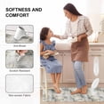 thumbnail image 4 of Kitchen Mat Set of 2 Non Slip Waterproof Kitchen Rugs, Washable Low Profile Floor Mats 17"x28" + 17"x48", Modern Abstract Textured Design Soft Mats for Sink, Laundry Room & Entryway, 4 of 8