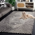 thumbnail image 3 of SAFAVIEH Ebony Driskoll Abstract Area Rug, Black/Ivory, 5' x 8', 3 of 8