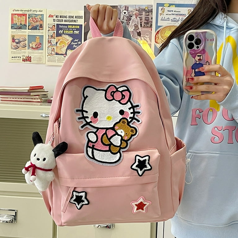 Cute Hello Kitty Bag Large Capacity Student Schoolbag Backpack
