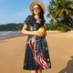 thumbnail image 4 of Disketp North American Bald Eagle1 para Vestido de Manga Corta para Mujeres, Vestidos de Verano para Mujeres, Casual y Holgado para la Playa, 4 of 6