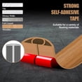 thumbnail image 4 of Floor Cord Cover Self Adhesive Cord Hider,10FT Cable Management, Extension Strip Protector for Wires, Prevent Cable Trips for Offices, Gyms, Exhibitions Cavity:0.39"(W) x 0.27"(H) Brown Wood, 4 of 9