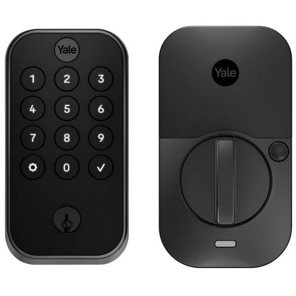 Assure Lock 2; Smart Door Lock with Bluetooth and Pushbutton Keypad; Black Suede