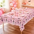 thumbnail image 5 of Sulaicai Halloween Disposable Plastic Tablecloth, 54" x 108" Pumpkin Ghost Skull Pattern Rectangular Table Cover, Waterproof Table Cloth for Holiday Party Decorations, 5 of 6