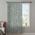 thumbnail image 4 of Sage Green Sheer Curtains 54 Inches Long, Vintage Minimalist Lines Abstract Art Light Filering Curtains, Breathable Simi Curtain Privacy Drapes for Kitchen Bathroom Nursery Small Window Treatment, 4 of 9