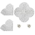 thumbnail image 2 of Dritz Textured Quatrefoil Corners, Small, 3 Pack, Nickel, 2 of 7