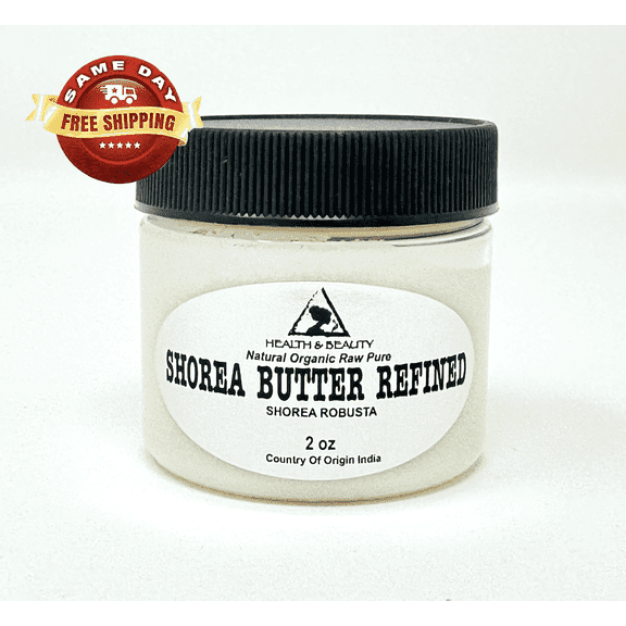 Sal/Shorea Butter Refined Organic Natural Raw 100% Pure 2 oz