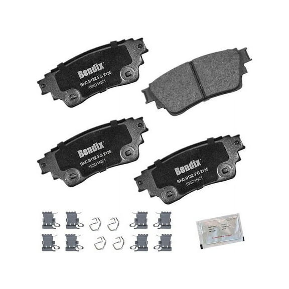 Rear Brake Pad Set - Compatible with 2017 - 2020, 2022 Mitsubishi Outlander 2018 2019