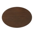 thumbnail image 4 of Walker Edison Modern Fluted Oak Veneer Dining Table for 4, Dark Brown Oak, 4 of 12