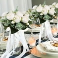 thumbnail image 5 of 4 Bundles Peonies Artificial Flowers Fake Flowers Bouquets for Home Wedding Decoration Table Centerpiece Party Bridal Floral Arrangements, 5 of 6