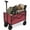 Red/25.00 x 16.34 x 34.65 inch, variant on Alvantor Folding Wagon Cart, 220LBS Heavy Duty Collapsible Utility Cart with All-Terrain Wheels & Brake, Portable Outdoor Wagon for Camping Garden Beach Shopping Grocery