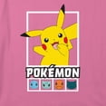 thumbnail image 2 of Girl's Pokemon Classic Character Portraits Graphic Cropped T-Shirt Light Pink X Large, 2 of 3