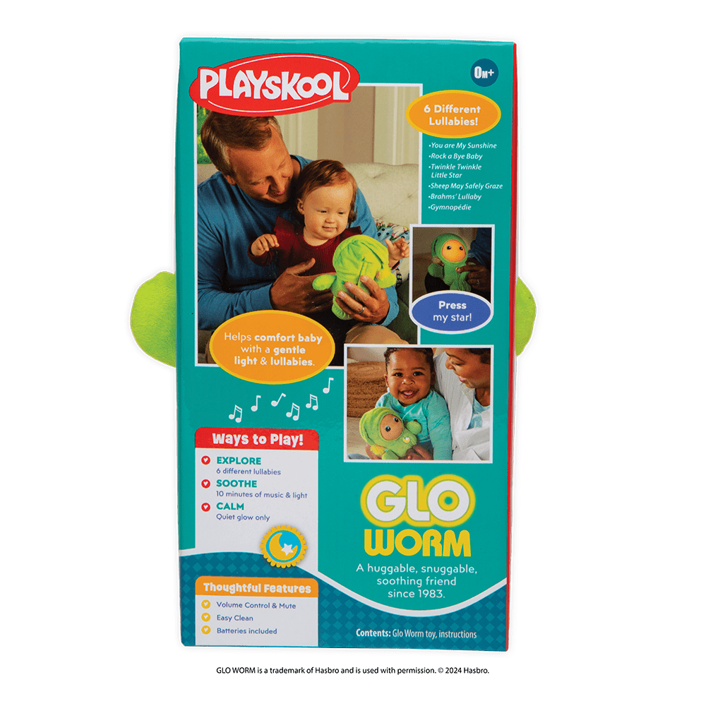 Playskool Classic Glo Worm Plush and Soothing Toy for Babies 0+
