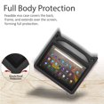 thumbnail image 4 of Case for Amazon Fire 7 Inch Tablet (12th Generation, 2022 Released) - Epicgadget Protective Lightweight Shockproof Kickstand Handle Kids Cover Case + 1 Screen Protector and 1 Stylus (Black), 4 of 5