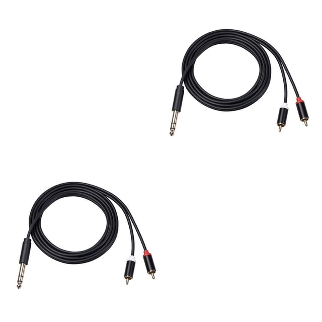Methold Cable de audio Adaptador de carcasa de aleación de aluminio Cable de PVC para amplificador de potencia 5M 3M 2piezas