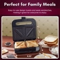 thumbnail image 6 of Electric Dual Panini and Sandwich Maker, Stainless Steel, Non-Stick, 750W, Compact Design, 6 of 6