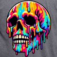 thumbnail image 3 of CafePress - Vibrant Melting Skull Men's Deluxe T Shirt - Mens Tri-blend T-Shirt, 3 of 4