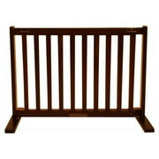20" Kensington - Small Free Standing Wood Pet Gate - Mahogany