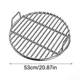 thumbnail image 3 of Round Stainless Steel Grill Grate Heavy Duty BBQ Cooking Rack with Handles for Charcoal Grill Smoker, 20.87 in, 3 of 9