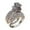 D-silver, variant on Kcodviy Rose Diamond Ring, Valentine's Open Heart Ring Day Diamond Ring, Rose Glans Rings Ring, Diamond, Spar-Kle Ring, Light Luxury Ring,New Creative Ring,Can Be Stacked To Rings Wear Women's