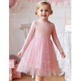 thumbnail image 4 of Arshiner Toddler Girls Tutu Tulle Dress Fall Winter Long Sleeve Party Dresses | Star Sequin Birthday Princess Formal Fancy Princess Dress, 4 of 6