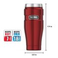 thumbnail image 2 of THERMOS STAINLESS KING TRAVEL TUMBLER 16 OZ CRANBERRY, 2 of 7