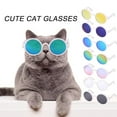 thumbnail image 3 of Happy Date Dog Sunglasses Round Metal Cat Classic Retro Sunglasses Pet Hippie Cute and Funny Pet Sunglasses Dog Cat Cosplay Party Costume Photo Props, 3 of 8